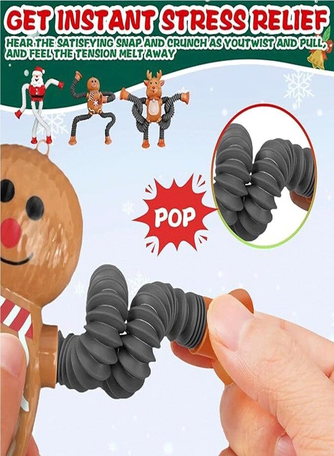 MANVI Giraffe Suction Pop Tube Toy, Robot, Boy, X-mas & Giraffe Telescopic Suction Cup Toy for Boys & Girls, Shape & Shape Changing Giraffe Suction Pop Tube for Kids (X-mas Pack of 3) - Image 4